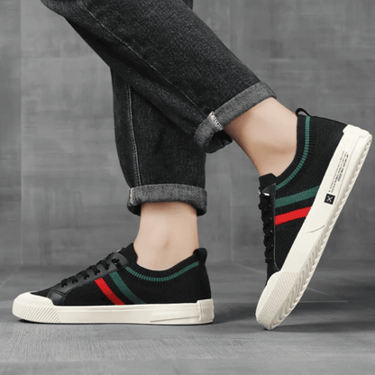 Jon | Striped Knit Trainers