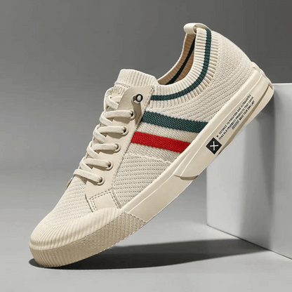 Jon | Striped Knit Trainers
