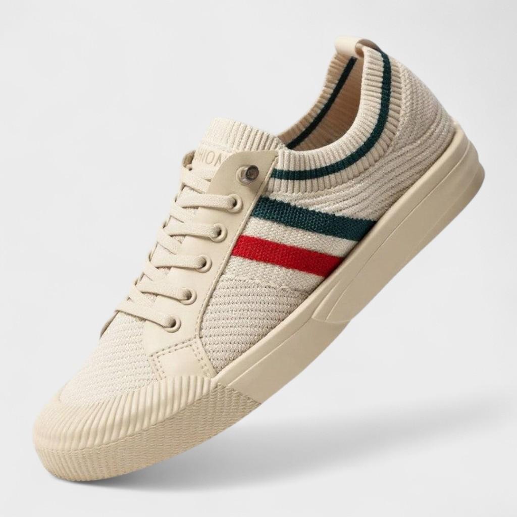 Jon | Striped Knit Trainers