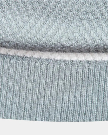 Joshua | Green Striped Crew-Neck Jumper
