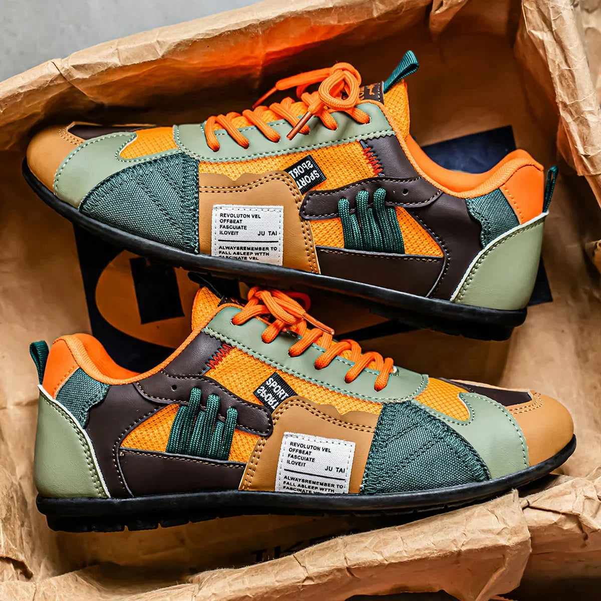 Jonah | Colour-Block Retro Trainers