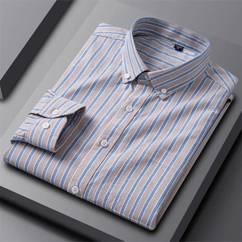 Robert | Green Multi-Stripe Shirt
