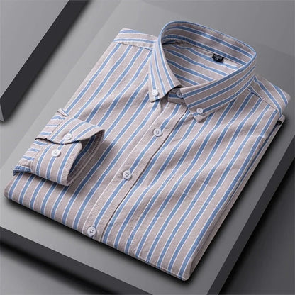 Robert | Green Multi-Stripe Shirt