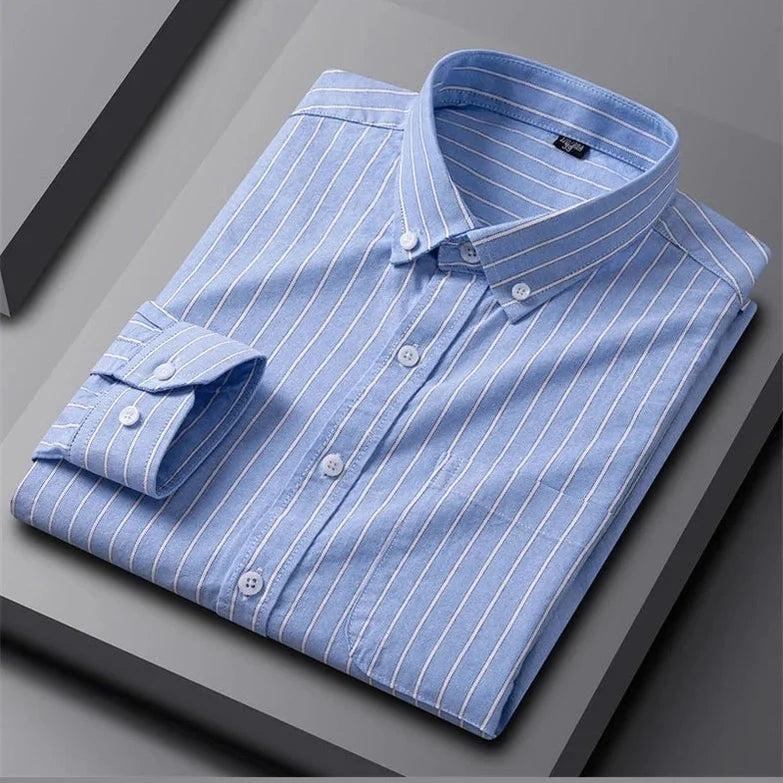 Robert | Green Multi-Stripe Shirt