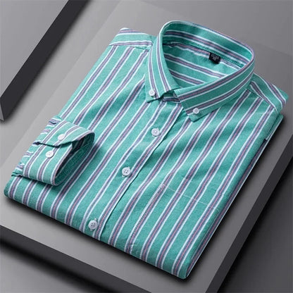 Robert | Green Multi-Stripe Shirt