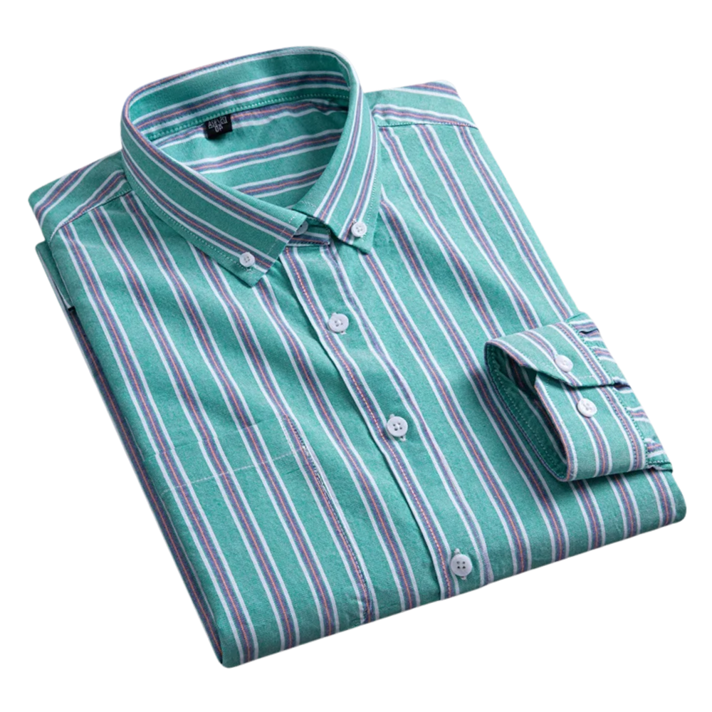 Robert | Green Multi-Stripe Shirt