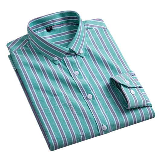 Robert | Green Multi-Stripe Shirt
