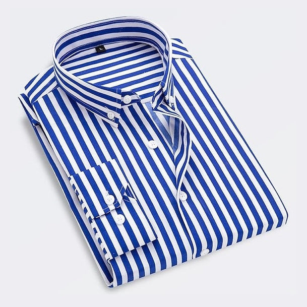 Joseph | Blue & White Striped Shirt