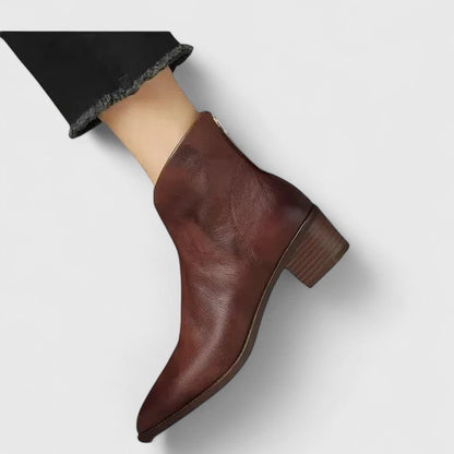 Josephine | Black Block-Heel Ankle Boots