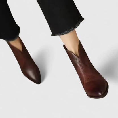 Josephine | Black Block-Heel Ankle Boots
