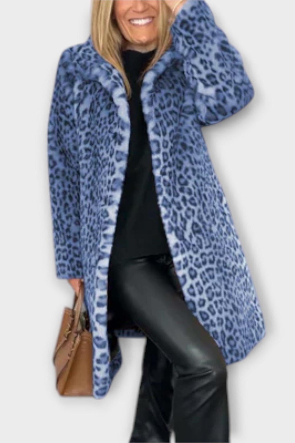 Josephine | Leopard Print Long Coat