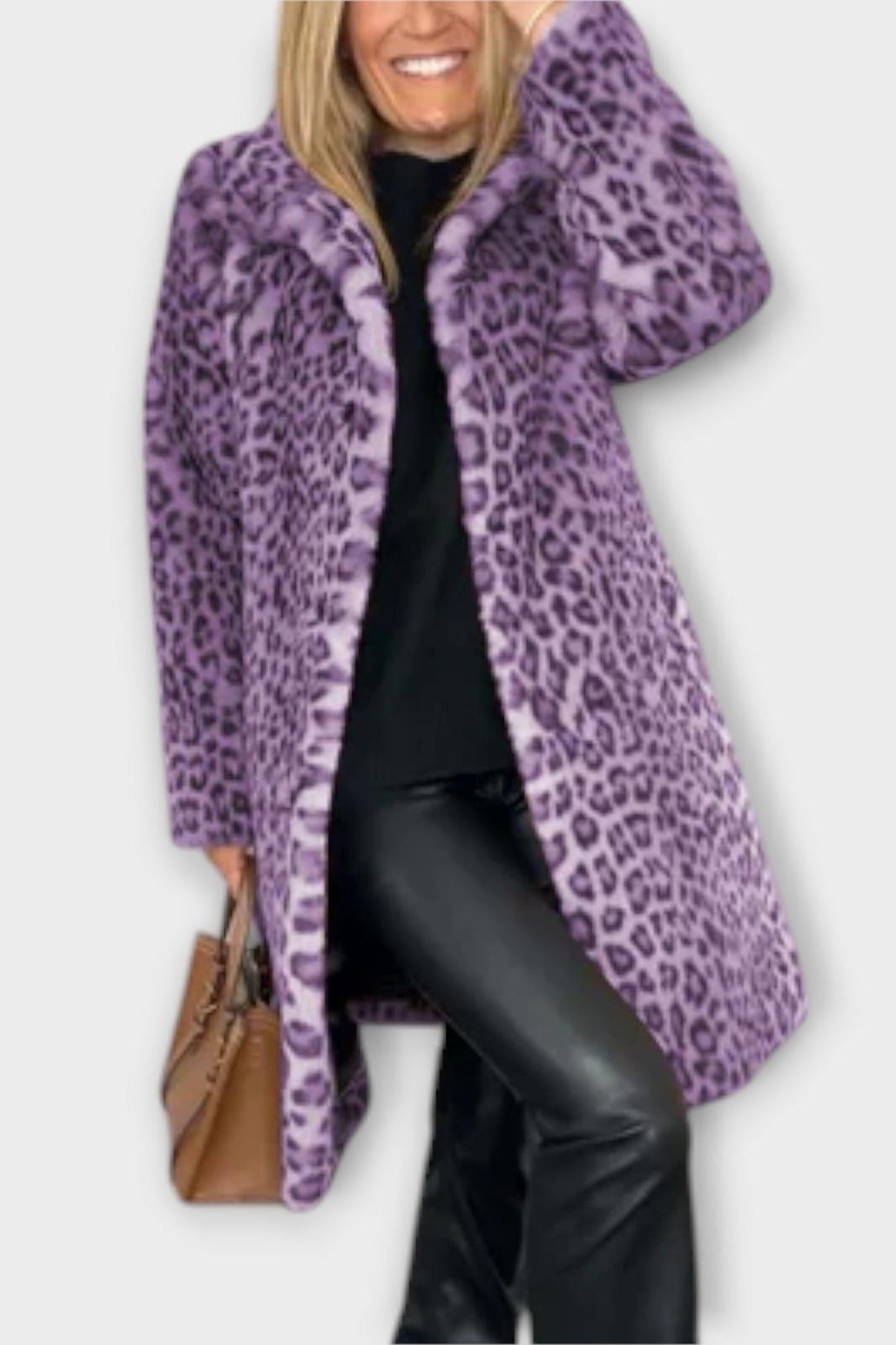 Josephine | Leopard Print Long Coat