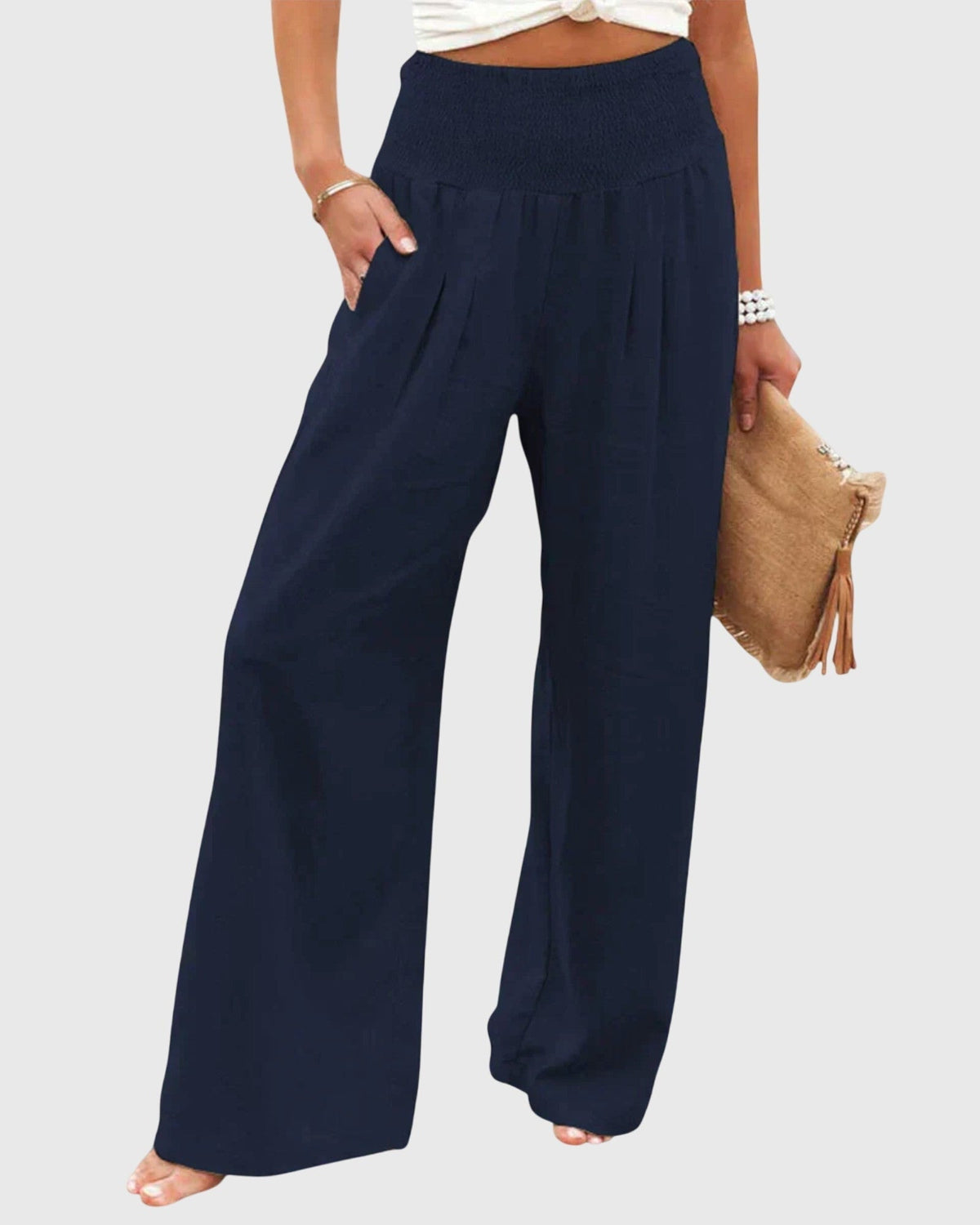 Julie | Black Relaxed Harem Trousers