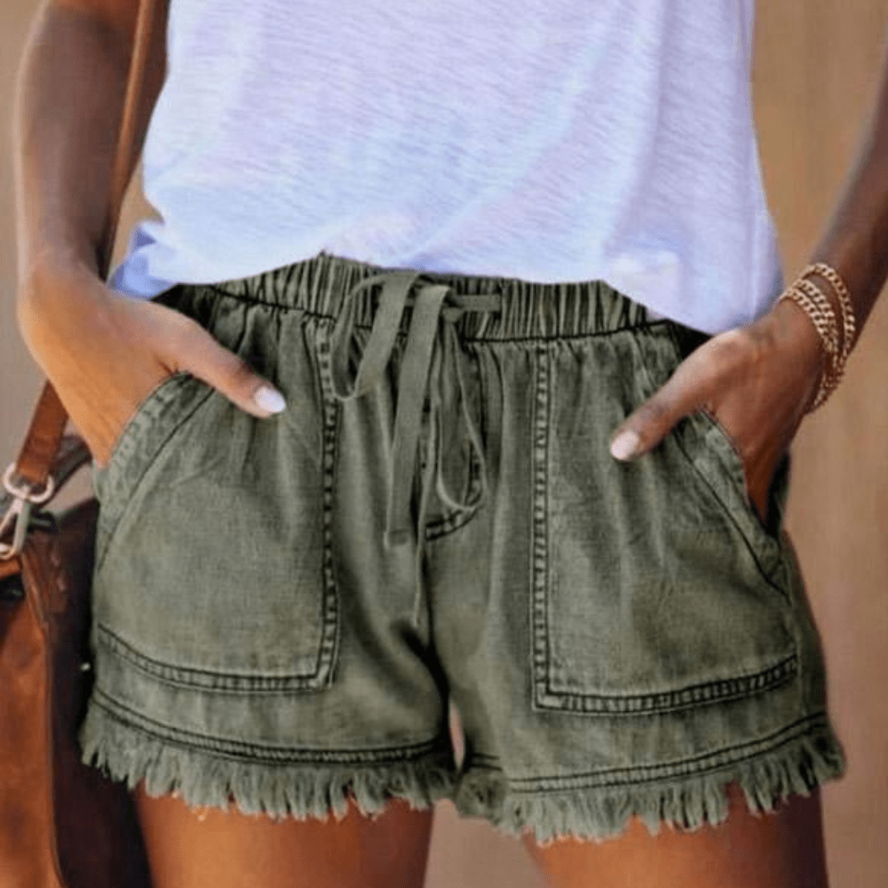 Karen | High-Waist Denim Shorts