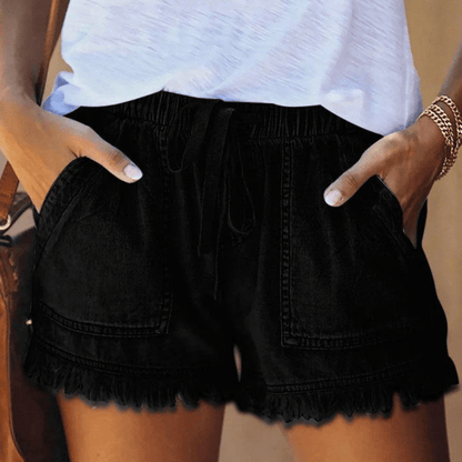 Karen | High-Waist Denim Shorts
