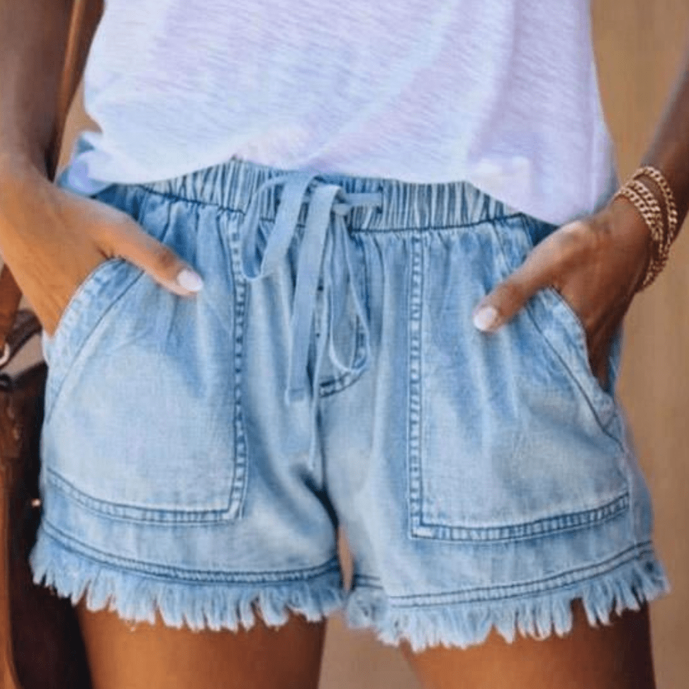 Karen | High-Waist Denim Shorts