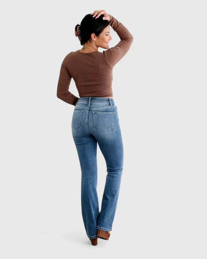 Karen | Blue Bootcut Jeans