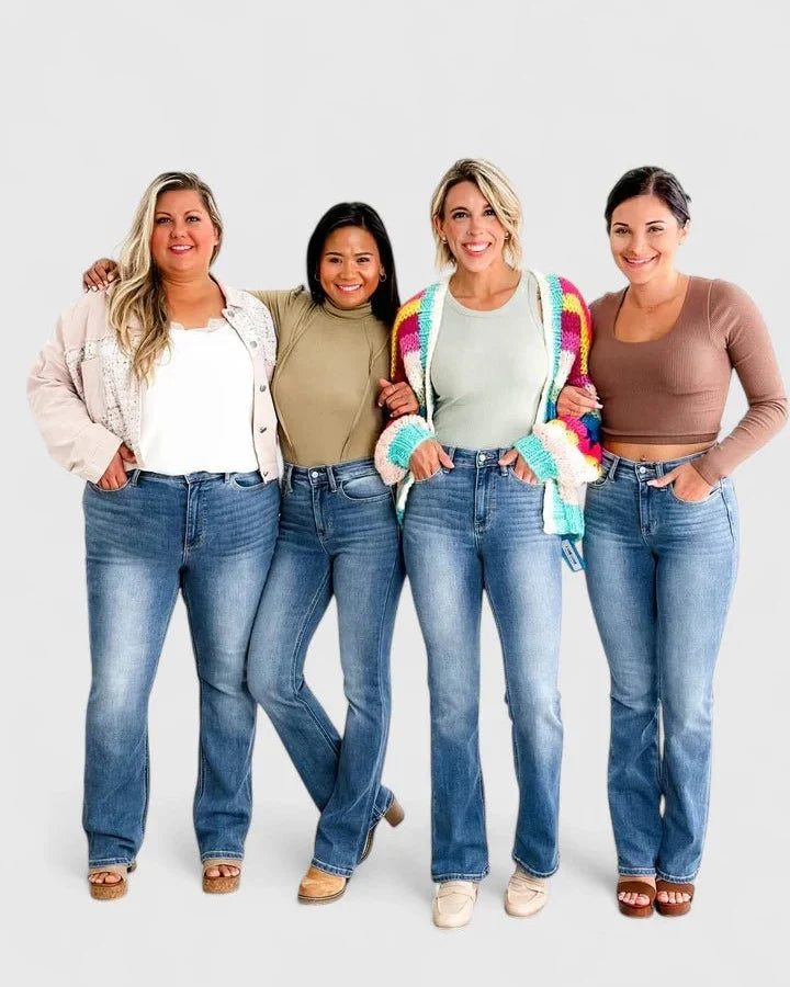 Karen | Blue Bootcut Jeans