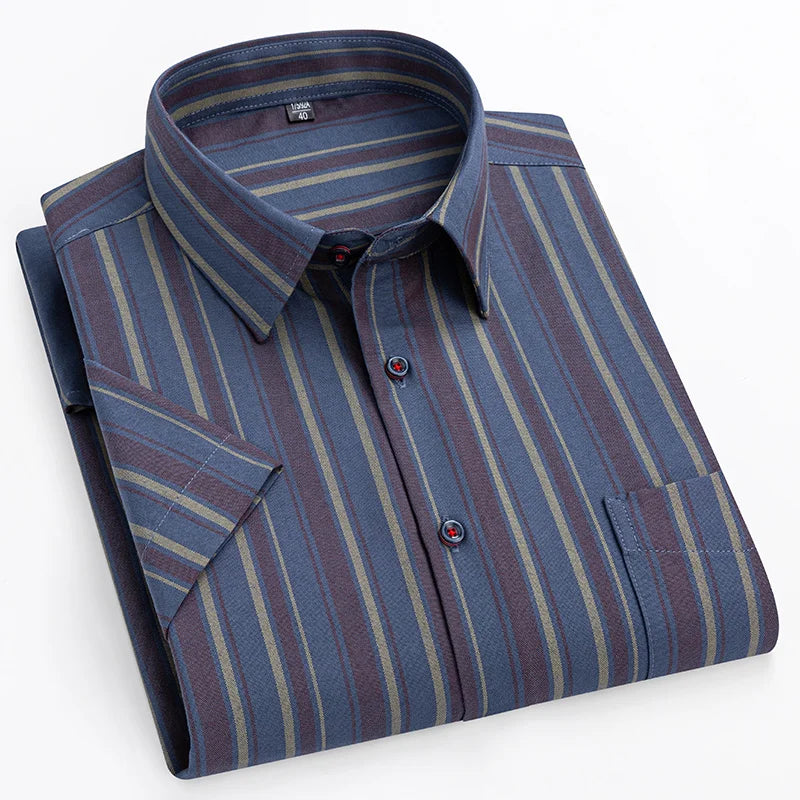 Simon | Short-Sleeve Striped Shirt