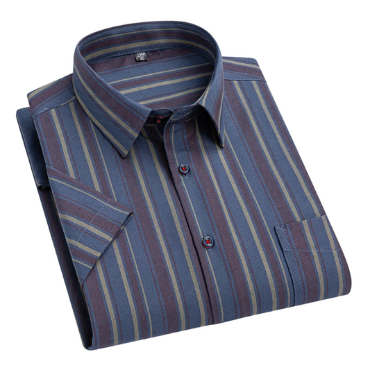 Simon | Short-Sleeve Striped Shirt