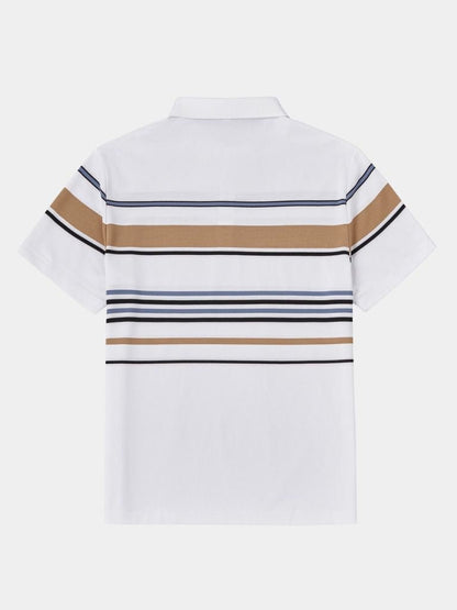 Kit | White Multi-Stripe Polo