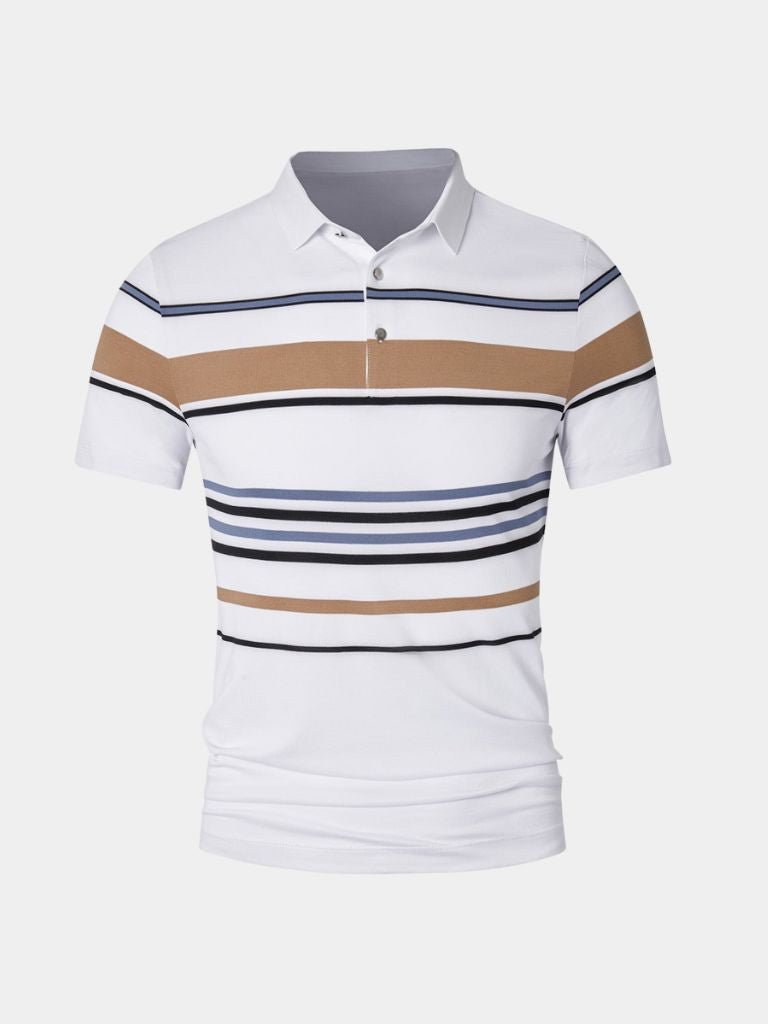 Kit | White Multi-Stripe Polo