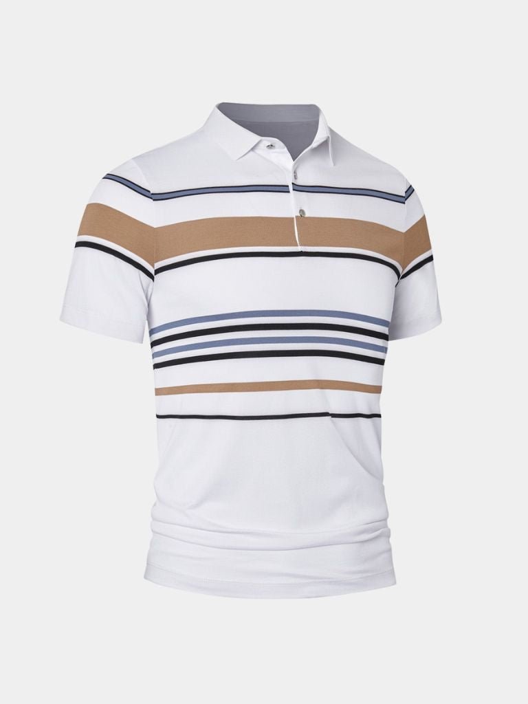 Kit | White Multi-Stripe Polo