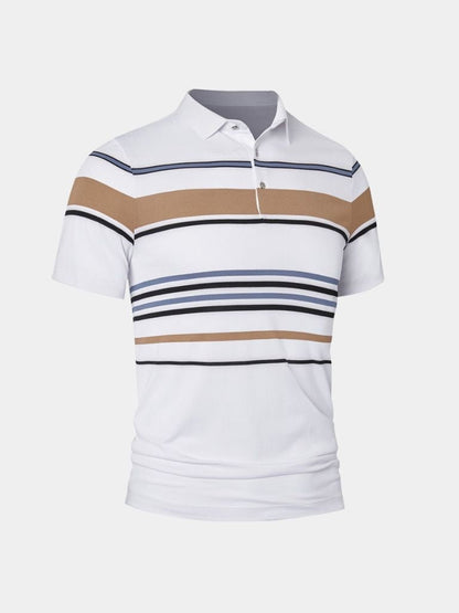 Kit | White Multi-Stripe Polo