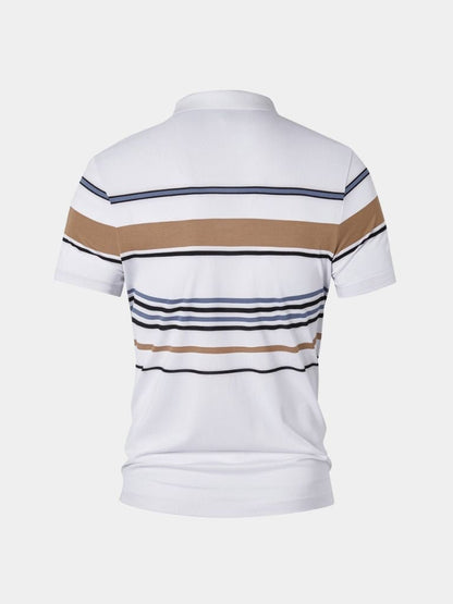 Kit | White Multi-Stripe Polo