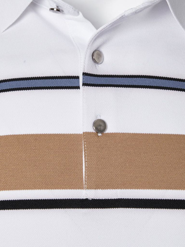 Kit | White Multi-Stripe Polo