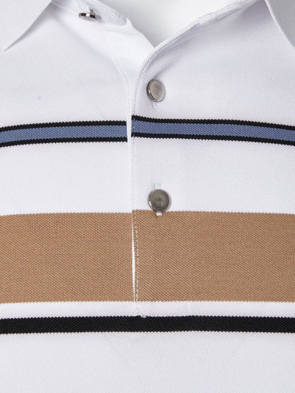 Kit | White Multi-Stripe Polo