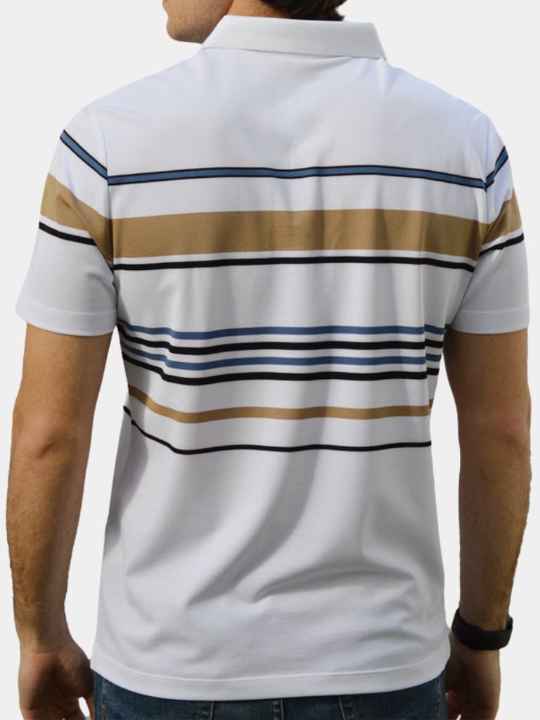 Kit | White Multi-Stripe Polo