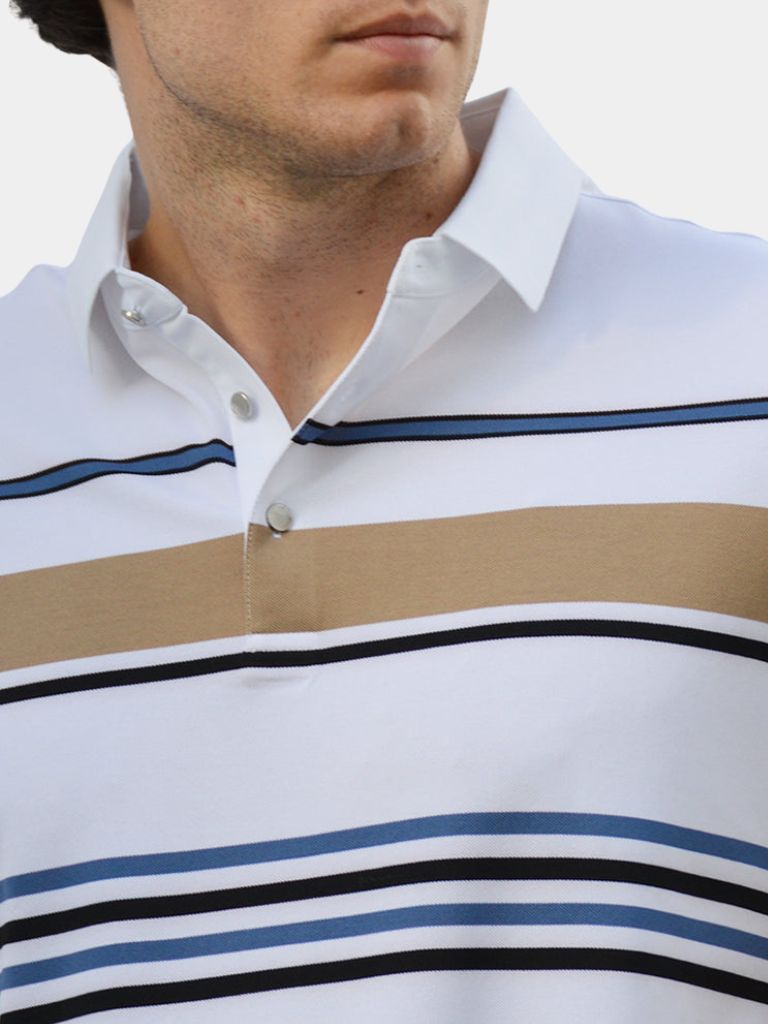 Kit | White Multi-Stripe Polo