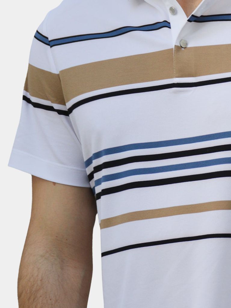 Kit | White Multi-Stripe Polo