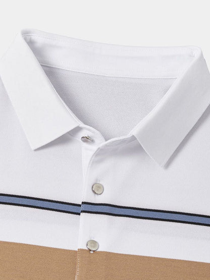Kit | White Multi-Stripe Polo