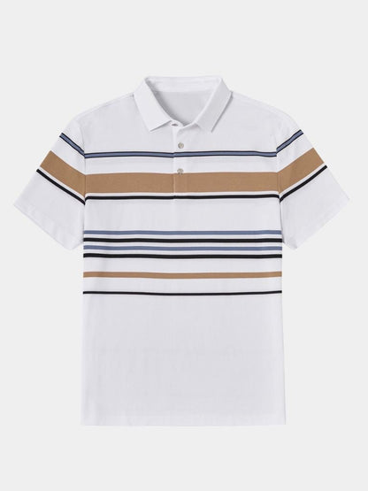 Kit | White Multi-Stripe Polo