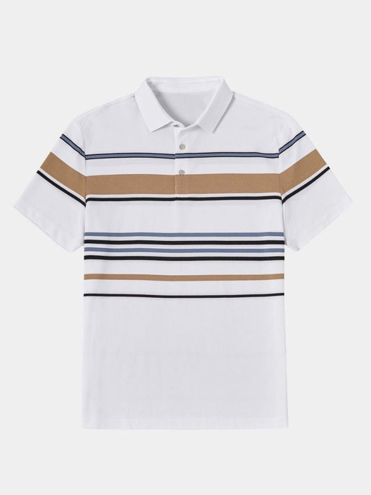 Kit | White Multi-Stripe Polo