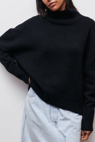 Karina | Orange Roll-Neck Jumper