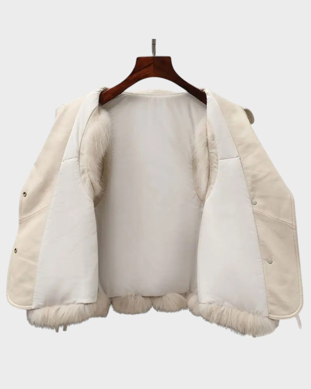 Catrin | Cream Faux-Fur Gilet