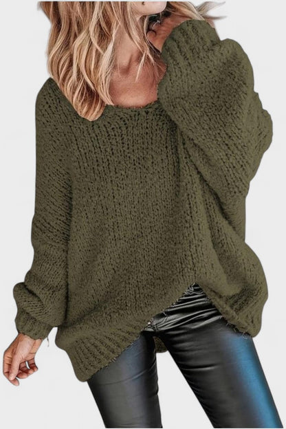 Catrin | Beige Relaxed Knit Jumper