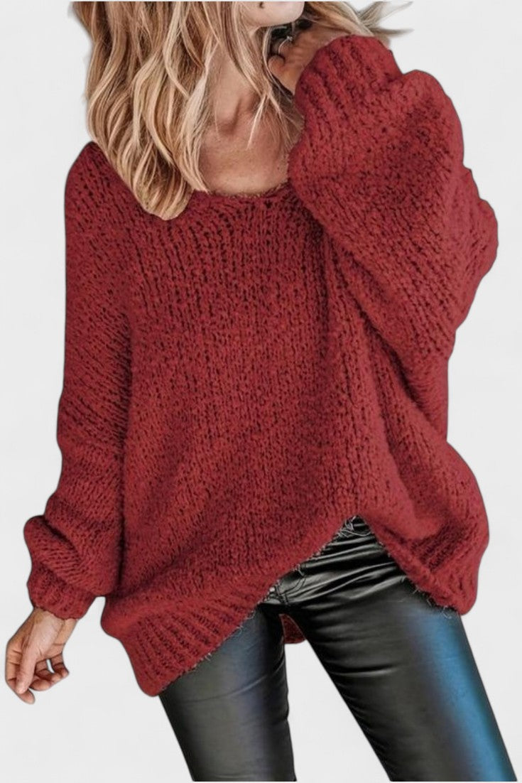 Catrin | Beige Relaxed Knit Jumper