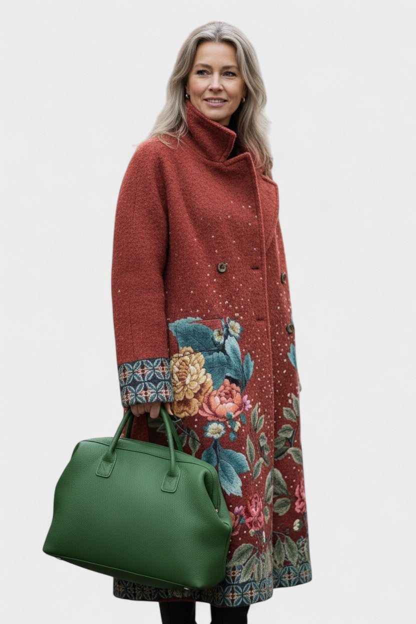 Catrin | Colourful Checked Oversized Coat