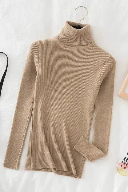 Kirsteen | Ivory Ribbed Roll-Neck Jumper