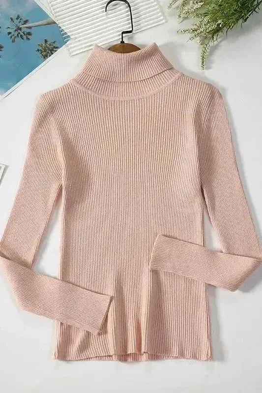 Kirsteen | Ivory Ribbed Roll-Neck Jumper