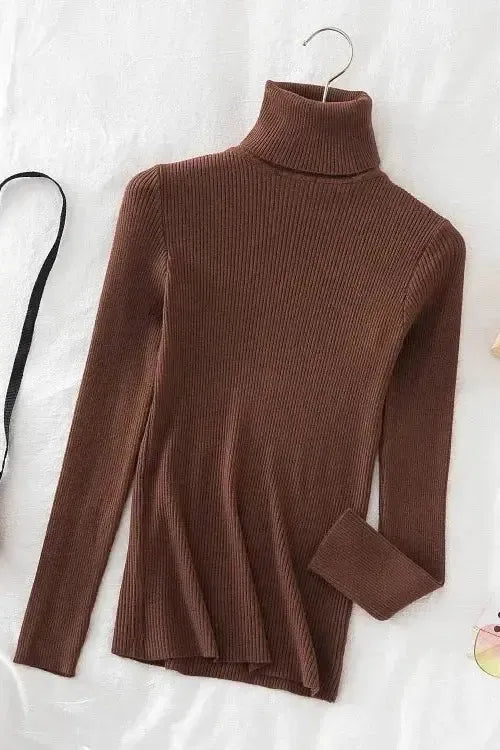 Kirsteen | Ivory Ribbed Roll-Neck Jumper