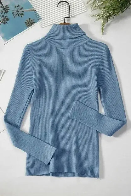 Kirsteen | Ivory Ribbed Roll-Neck Jumper