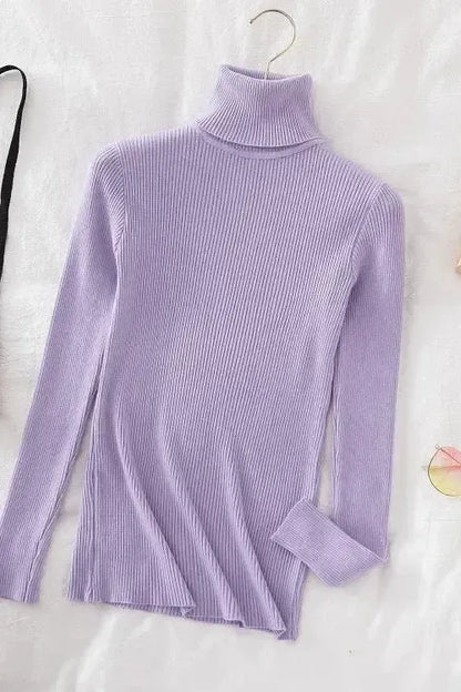 Kirsteen | Ivory Ribbed Roll-Neck Jumper