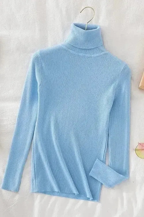 Kirsteen | Ivory Ribbed Roll-Neck Jumper