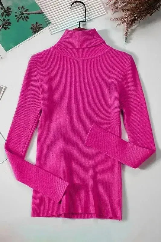 Kirsteen | Ivory Ribbed Roll-Neck Jumper