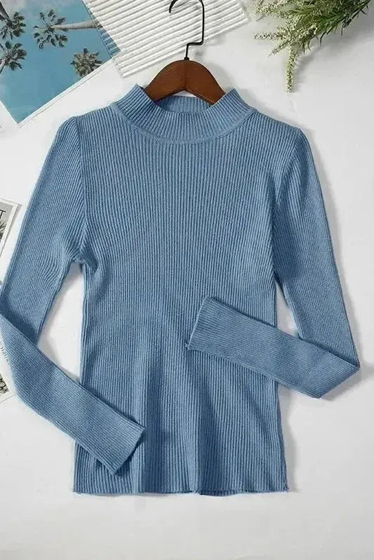 Kirsteen | Ivory Ribbed Roll-Neck Jumper